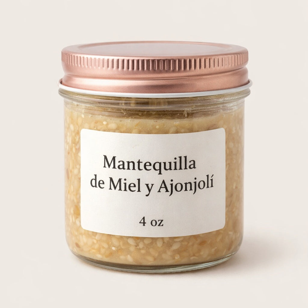 MANTEQUILLA ARTESANAL MIEL & AJONJOLÍ – 4OZ